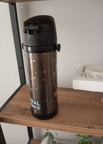 Çocuklar için Siyah Termos Şişe - Görsel 5