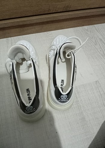 41 Beden Beyaz Bağcıklı Rock Punk Sneakers