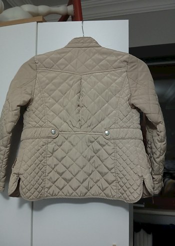 Bej Düğmeli Kadın Mont - Görsel 2