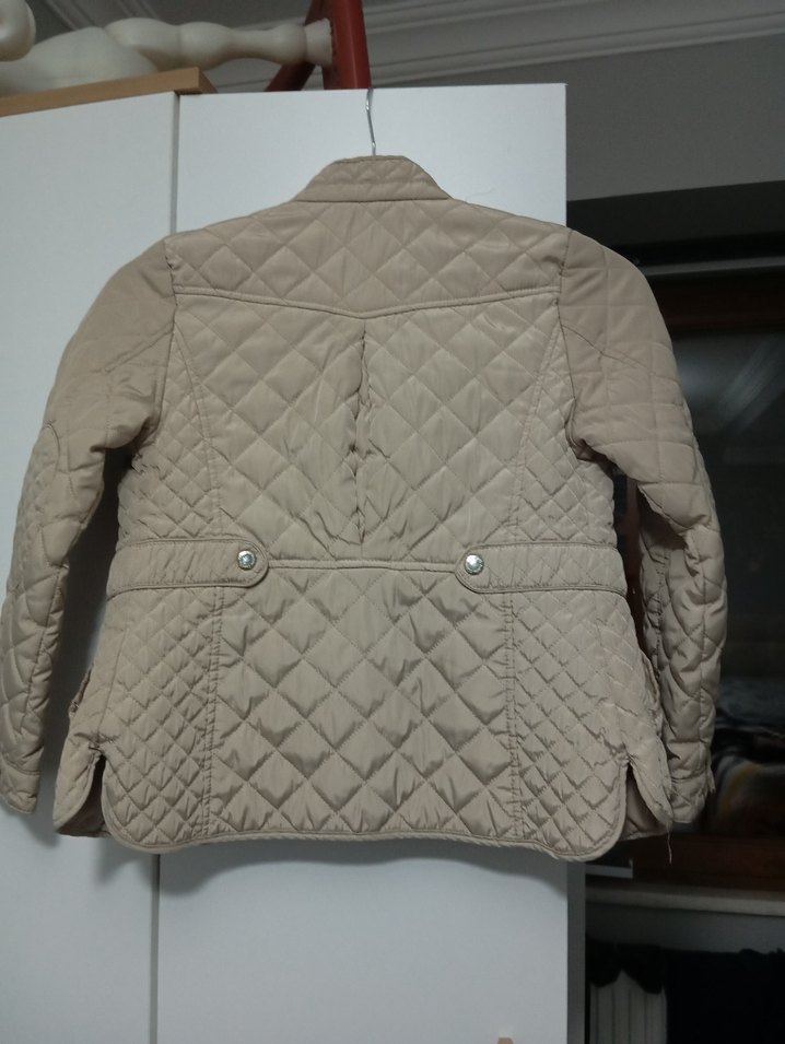 Bej Düğmeli Kadın Mont - Görsel 2