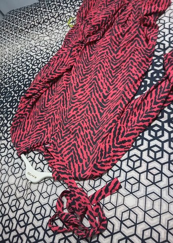 Pembe Zebra Desenli Hamile Tunik - Görsel 5