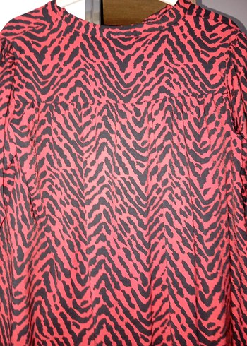 Pembe Zebra Desenli Hamile Tunik - Görsel 3