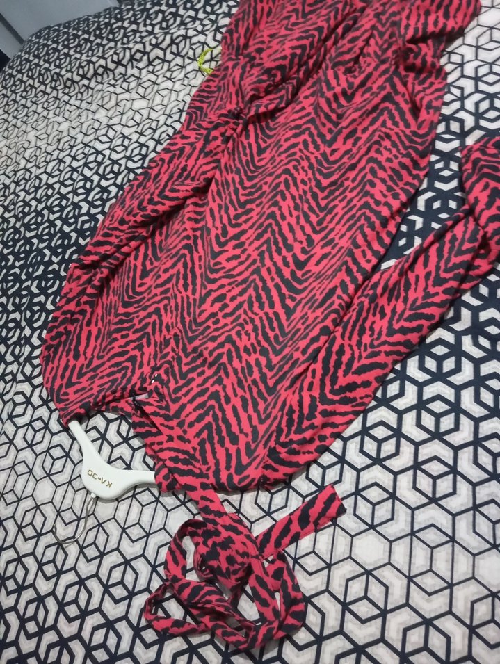 Pembe Zebra Desenli Hamile Tunik - Görsel 5