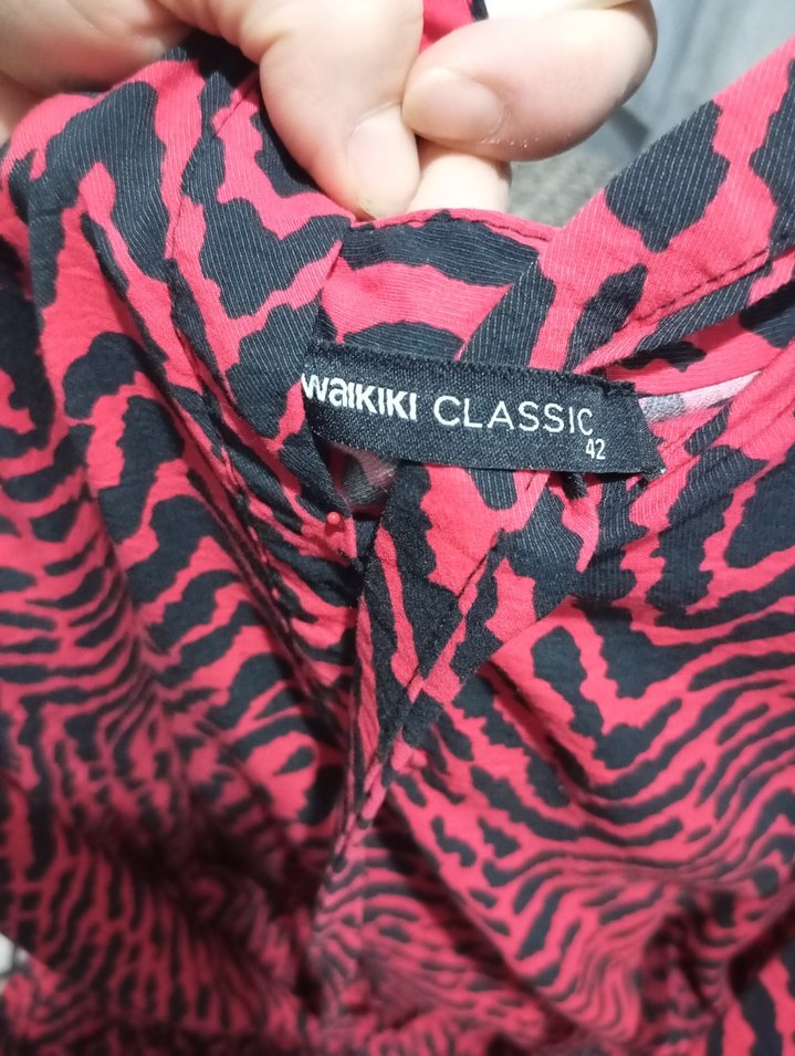 Pembe Zebra Desenli Hamile Tunik - Görsel 2