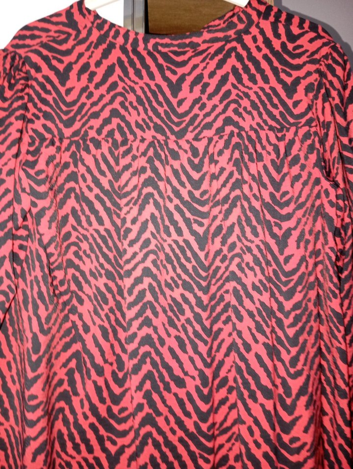 Pembe Zebra Desenli Hamile Tunik - Görsel 3