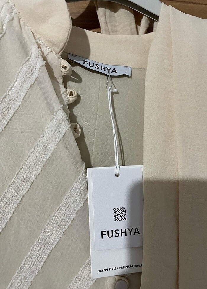 Krem elbise - Görsel 4