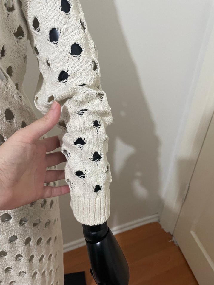 Uzun V Yaka Örgü Kadın ikili elbise - Görsel 4