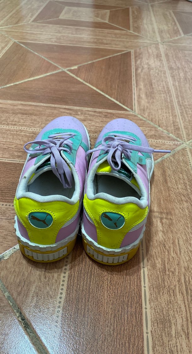 Mor Bağcıklı Kadın Spor Ayakkabı - Görsel 3