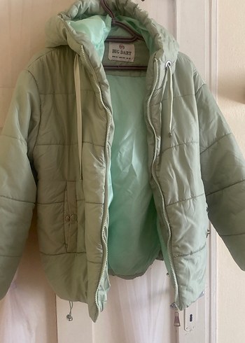 Kadın Pastel Renkli Fermuarlı Midi Mont - Görsel 4