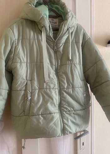 Kadın Pastel Renkli Fermuarlı Midi Mont - Görsel 2