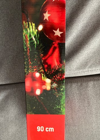 90 cm Kırmızı Yılbaşı Süsü - Görsel 2