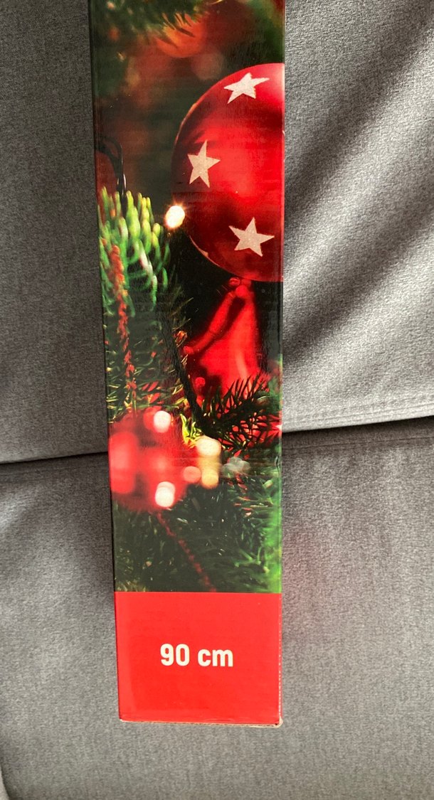 90 cm Kırmızı Yılbaşı Süsü - Görsel 2