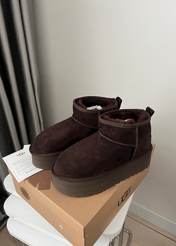 UGG Kadın Kahverengi Süet Platform Bot