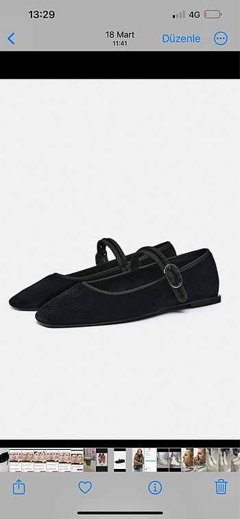 ZARA KADİFE BABET
