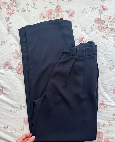 Lacivert kumaş pantolon