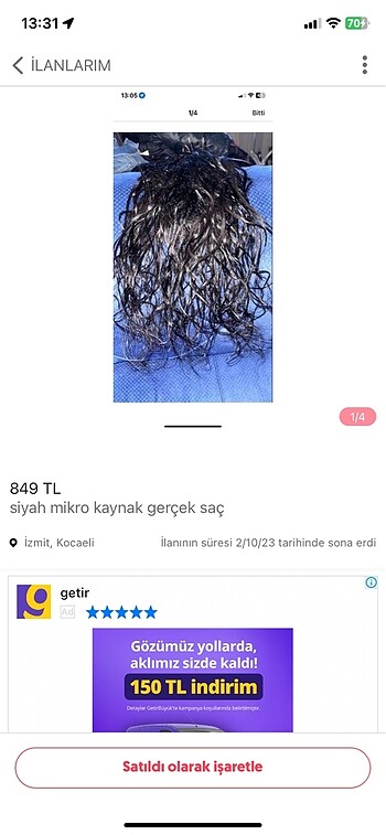 Gerçek mikro saç siyah kaynak saç