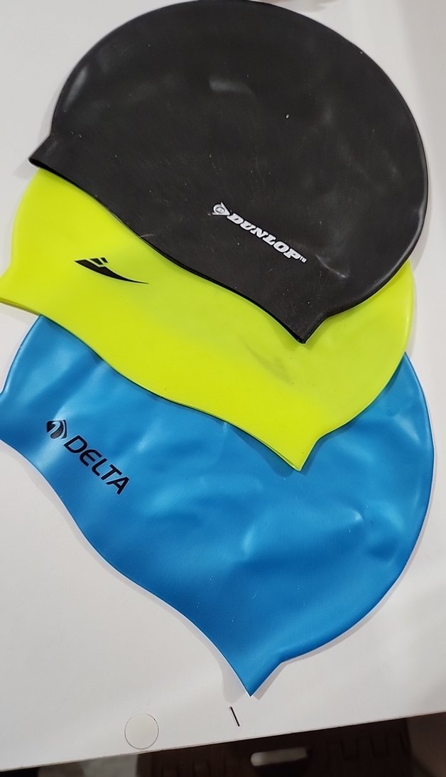 Renkli Mavi Biker Yüzme Gözlüğü ve Silikon Bone - Görsel 5