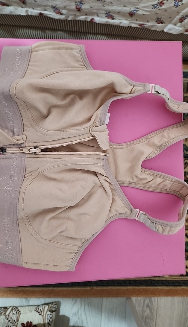 MOONLIGHT Bej ve gri  2 adet Fermuarlı Sporcu Sütyeni - Görsel 4