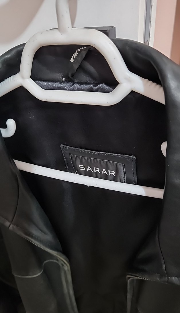 Sarar Siyah Deri Fermuarlı Erkek Ceket - Görsel 2