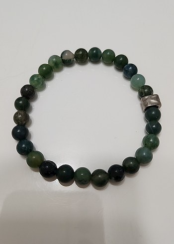 Çok Renkli doğal taşlı (kehribar, kaplangözü, aventurin) 3lü set - Görsel 3