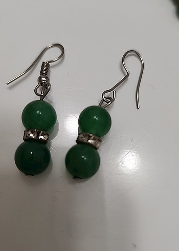 AVENTURİN Doğal taş Kadın Bileklik ve Küpe Seti - Görsel 3