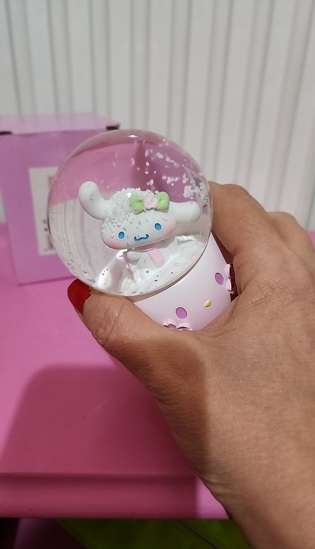 Pembe Pastel Figürlü Kar Küresi - Görsel 5