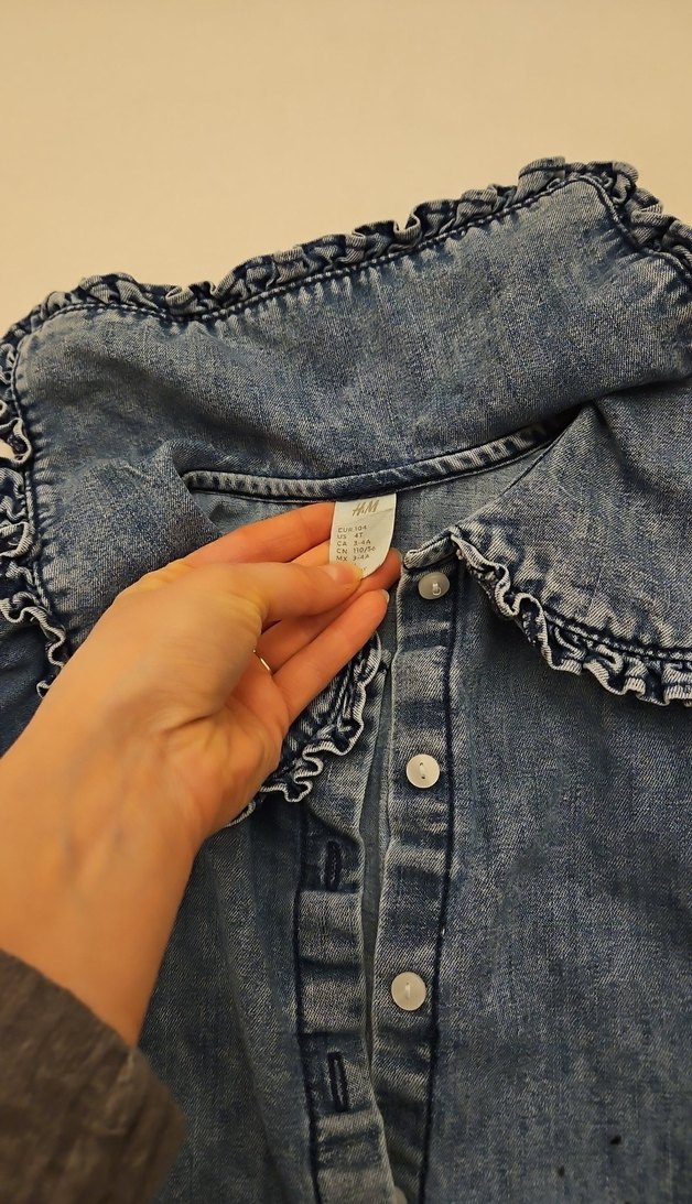 Kız ÇocukDenim gömlek - Görsel 2