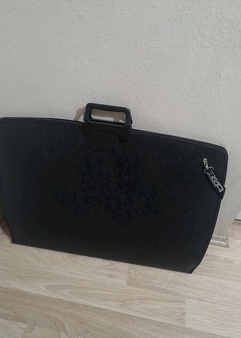  Beden Siyah Modern Erkek Evrak Çantası