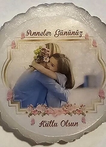 Anneler günü için kişiye özel resimli epoksi