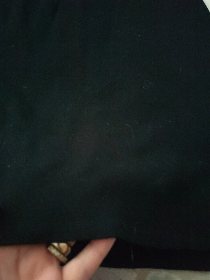 Kısa Kollu Mavi-Siyah Midi Elbise - Görsel 2