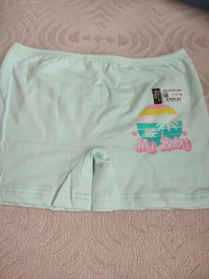 Pastel Renkli Kadın Mini Şort İç Çamaşırı - Görsel 4