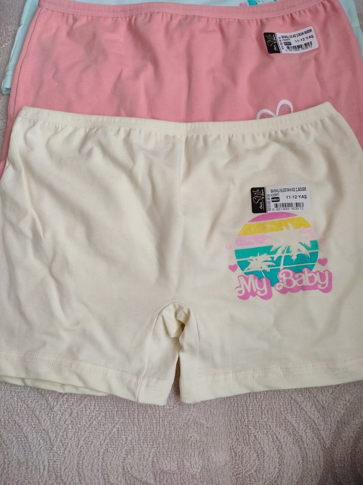 Pastel Renkli Kadın Mini Şort İç Çamaşırı - Görsel 2