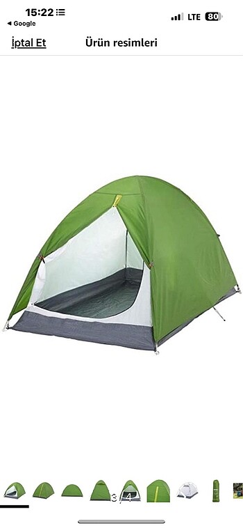 Decathlon 2 kisilik cadir