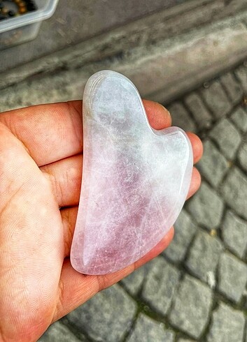 Pembe Kuvars Gua Sha 