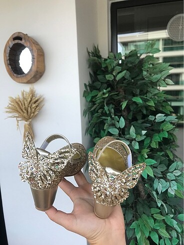 Diğer Gold kelebekli ayakkabı #topuklu #ayakkabı
