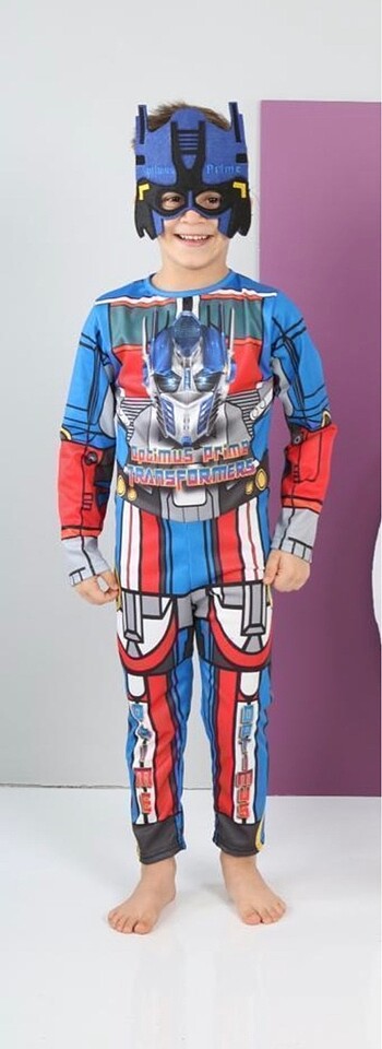 4 Yaş Beden Transformers kostüm +maske