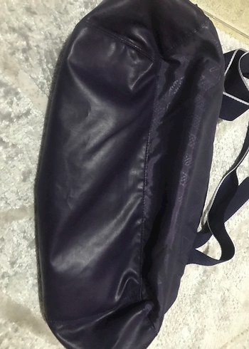 Fermuarlı Mor Spor Çantası - Görsel 4