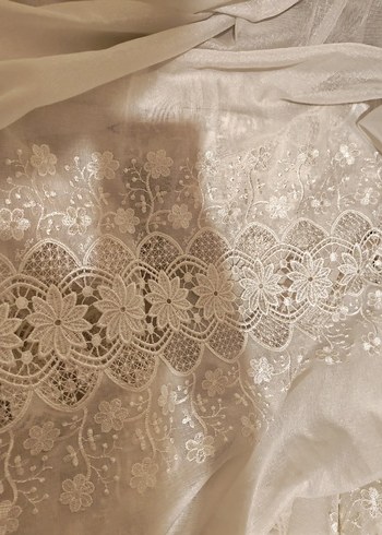 Bej Nakışlı Bohem Perde - Görsel 2