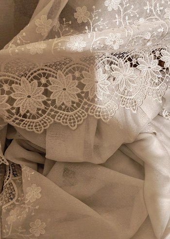 Bej Nakışlı Bohem Perde - Görsel 4