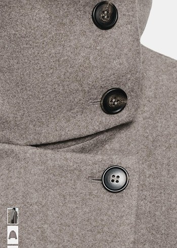 Zara viral dik yaka ceket - Görsel 3