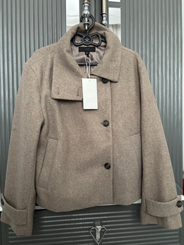 Zara viral dik yaka ceket - Görsel 5