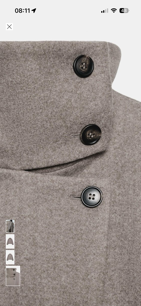 Zara viral dik yaka ceket - Görsel 3