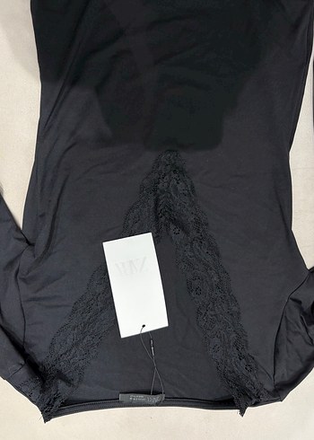 Zara viral dantelli polyamıd body - Görsel 6