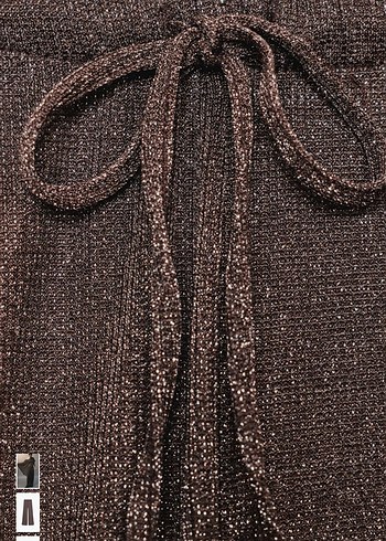 Zara metalik iplikli simli pantolon - Görsel 4