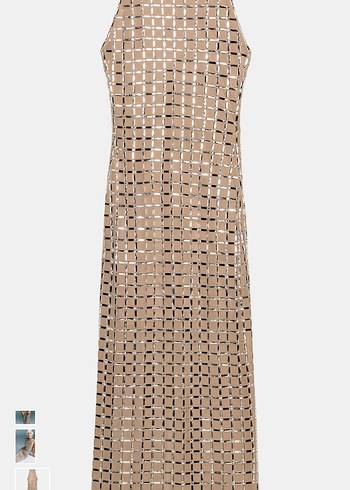 Zara viral taşlı elbise - Görsel 2