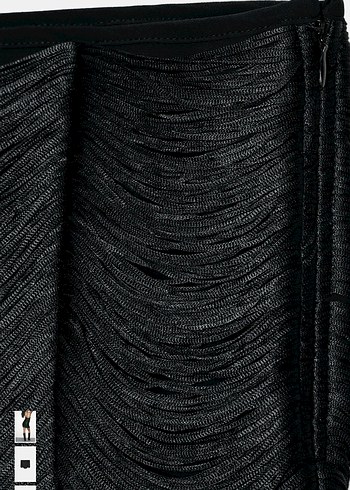 Zara viral püsküllü mini etek - Görsel 3