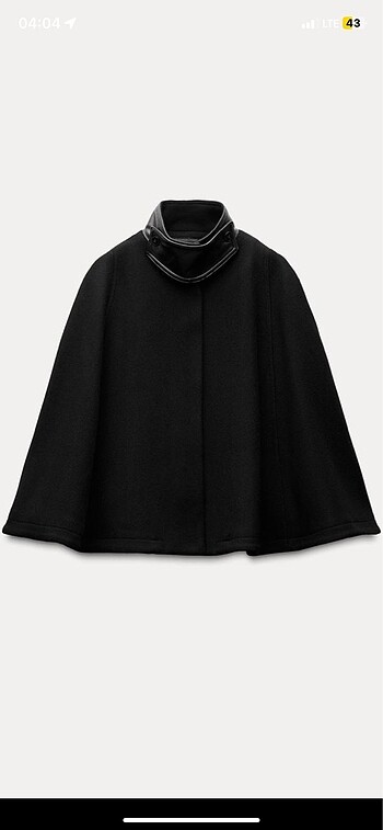 Zara yün karışımlı pelerin