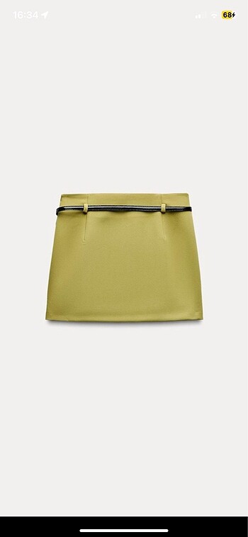 Zara Zara kemerli mini etek