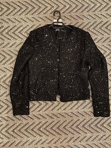 Zara Zara pullu dokulu blazer
