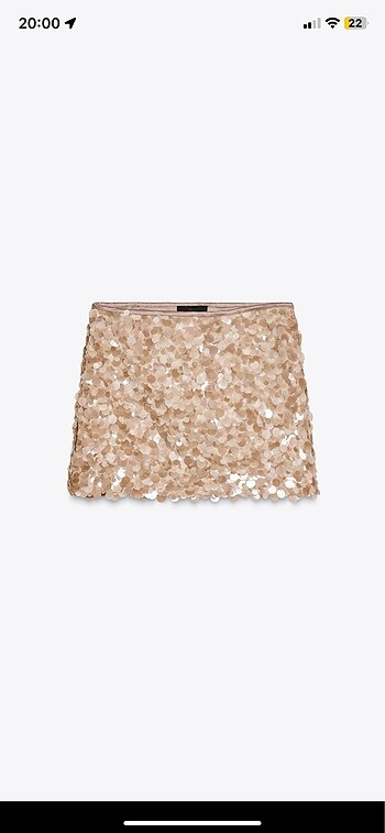 Zara Zara viral payetli mini etek